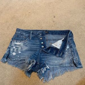 Abercrombie Jean Shorts - Mid-High Waisted.